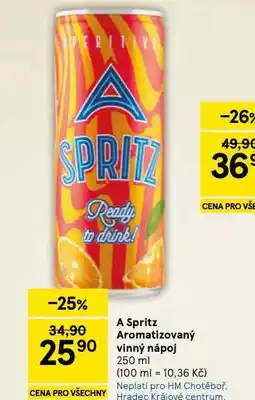 Tesco A spritz aromatizovaný vinný nápoj nabídka