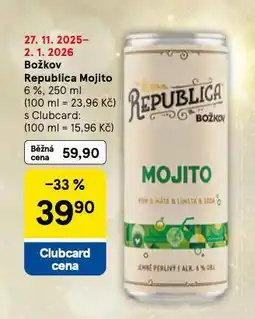 Tesco Božkov republica mojito nabídka