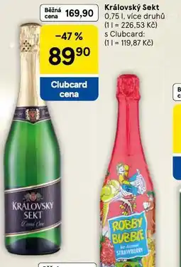 Tesco Královský sekt nabídka