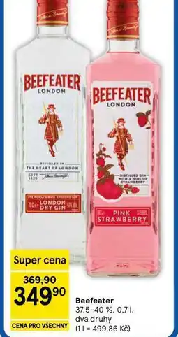 Tesco Beefeater nabídka