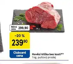 Tesco Hovězí kližka bez kosti nabídka