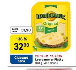 Tesco Leerdammer plátky nabídka