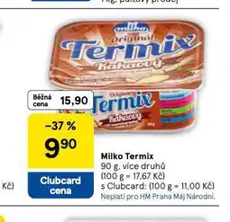 Tesco Milko termix nabídka