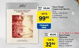 Tesco Coppa a sýr iberico nabídka