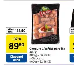 Tesco Chodura císařské párečky nabídka