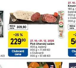 Tesco Pick uherský salám nabídka