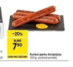 Tesco Kuřecí párky striptýzky nabídka
