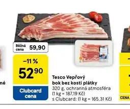 Tesco Vepřový bok bez kosti plátky nabídka