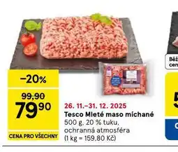 Tesco Mleté maso míchané nabídka