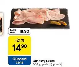 Tesco Šunkový salám nabídka