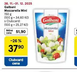 Tesco Galbani mozzarella mini nabídka
