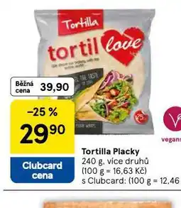 Tesco Tortilla placky nabídka