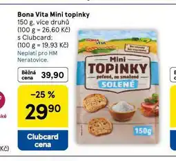 Tesco Bona vita mini topinky nabídka