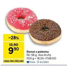 Tesco Donut s polevou nabídka