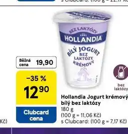 Tesco Hollandia jogurt krémovitý bílý bez laktózy nabídka
