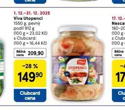 Tesco Viva utopenci nabídka