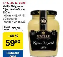 Tesco Maille originale dijónská hořčice nabídka