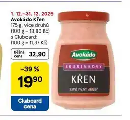 Tesco Avokádo křen nabídka