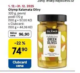 Tesco Olymp kalamata olivy nabídka