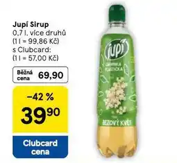 Tesco Jupí sirup nabídka
