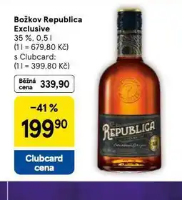 Tesco Božkov republica exclusive nabídka