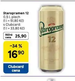 Tesco Pivo staropramen 12 nabídka