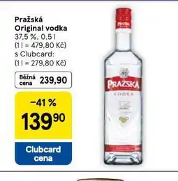 Tesco Pražská original vodka nabídka