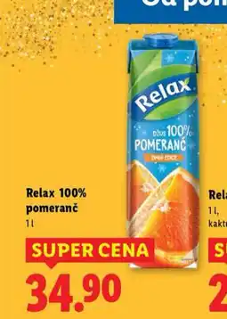 Lidl Relax 100% džus nabídka