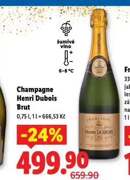 Lidl Henri dubois champagne brut nabídka