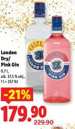 Lidl London dry gin nabídka