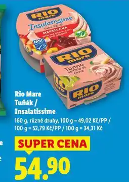 Lidl Rio mare insalatissime nabídka