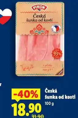 Lidl Česká šunka od kosti nabídka