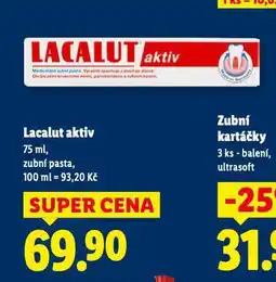 Lidl Lacalut zubní pasta nabídka