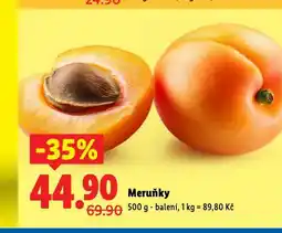 Lidl Meruňky nabídka