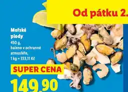Lidl Mořské plody nabídka