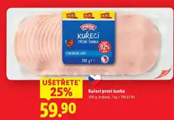 Lidl Kuřecí prsní šunka nabídka