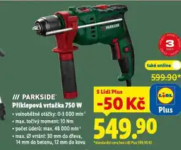 Lidl Parkside příklepová vrtačka nabídka