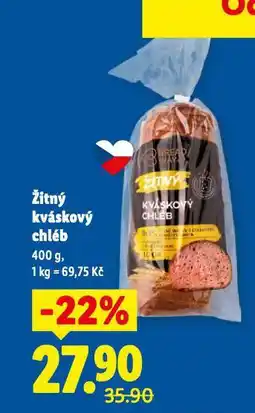 Lidl Kváskový žitný chléb nabídka