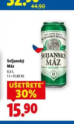 Lidl Pivo svijanský máz nabídka