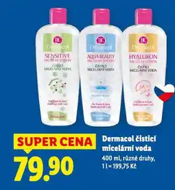 Lidl Dermacol čisticí micelární voda nabídka