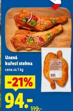 Lidl Uzená kuřecí stehna nabídka