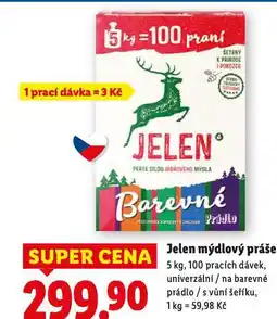 Lidl Jelen mýdlový prášek nabídka