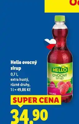 Lidl Hello ovocný sirup nabídka