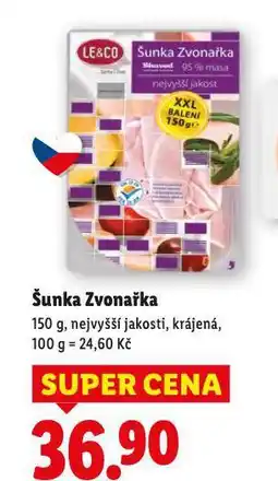 Lidl Šunka zvonařka nabídka