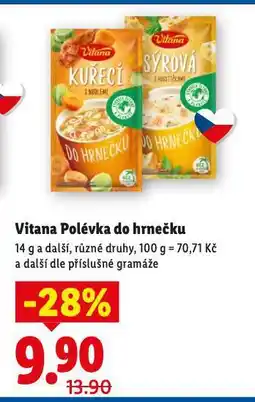 Lidl Vitana polévka do hrnečku nabídka