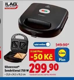 Lidl Sendvičovač 750 w nabídka