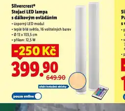 Lidl Stojací led lampa s dálkovým ovládáním nabídka