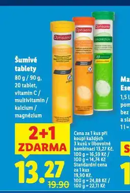 Lidl Šumivé tablety nabídka