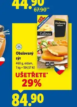 Lidl Obalovaný sýr nabídka