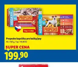 Lidl Propesko kapsičky pro psy nabídka